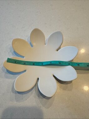 CB2 White Floral Ceramic Catchall